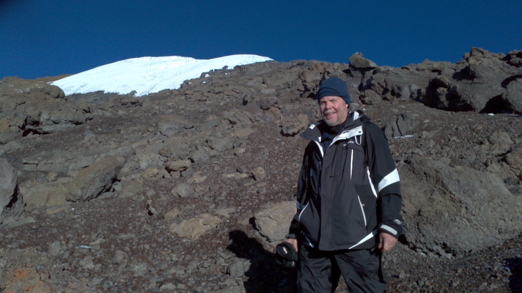 Dave on Kili at 17,767 feet