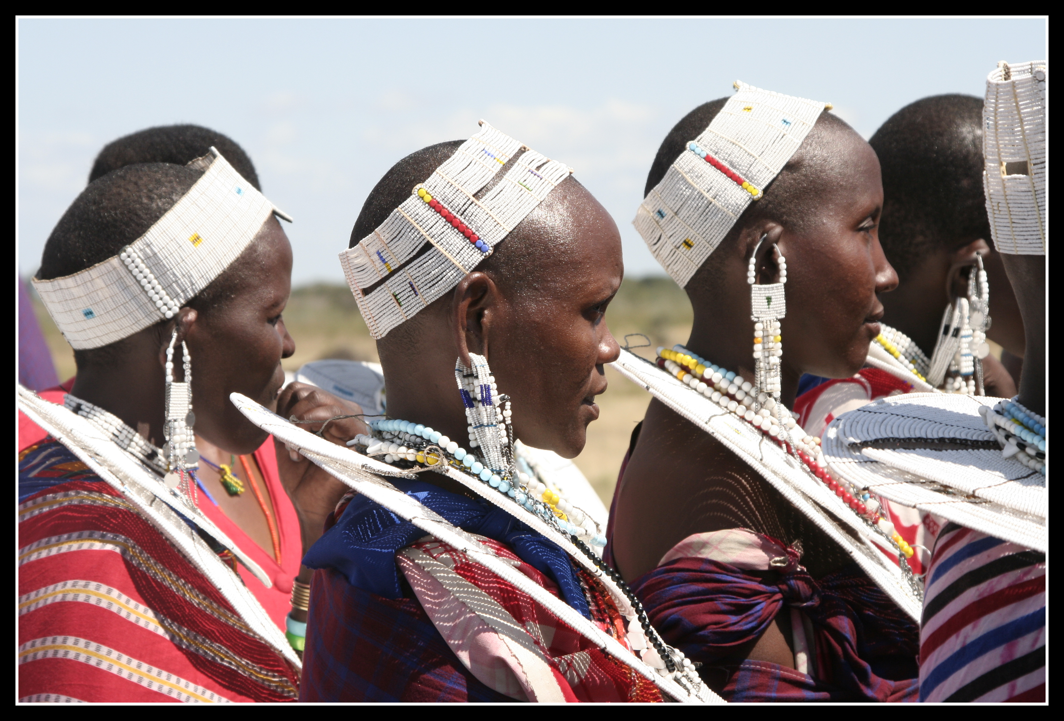 Young Maasai women in Esilalei village, Tanzania